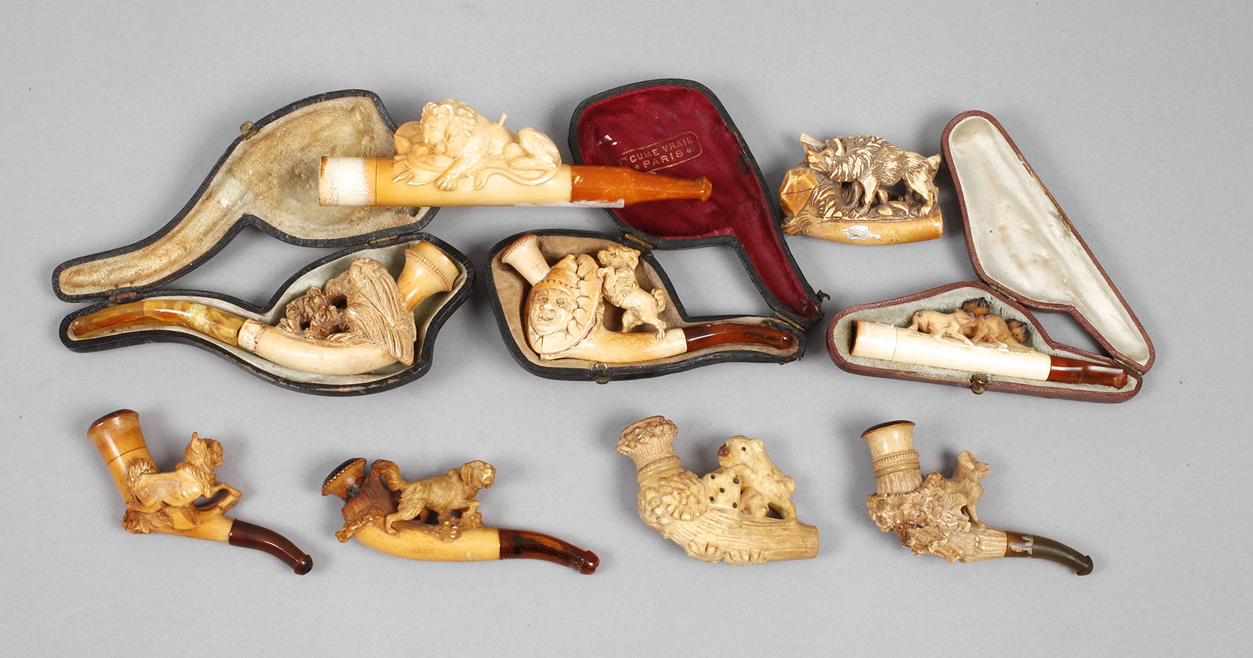 Konvolut Meerschaumpfeifen