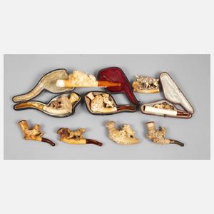 Konvolut Meerschaumpfeifen