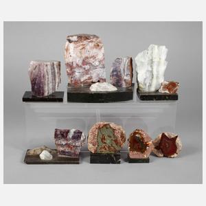 Sammlung sächsische Quarze