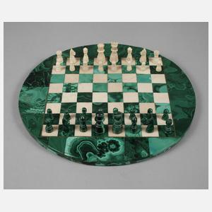 Schachspiel Malachit