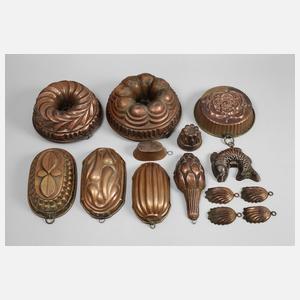 Konvolut Kupferformen