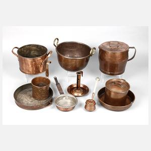 Konvolut Kupfergefäße