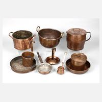 Konvolut Kupfergefäße111
