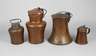 Vier Kupfergefäße