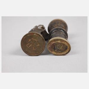 Konvolut Petschafte und Siegel