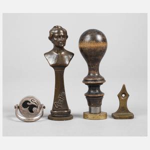 Konvolut Petschafte und Siegel