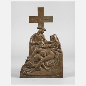 Bronzerelief Erotika