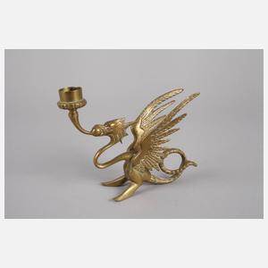 Figürlicher Leuchter und Tischzier