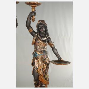 Paar figürliche Salonlampen