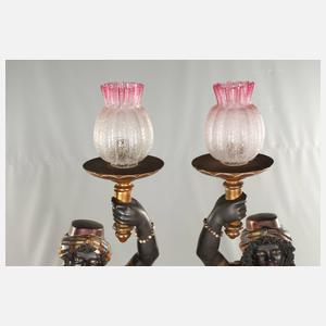 Paar figürliche Salonlampen