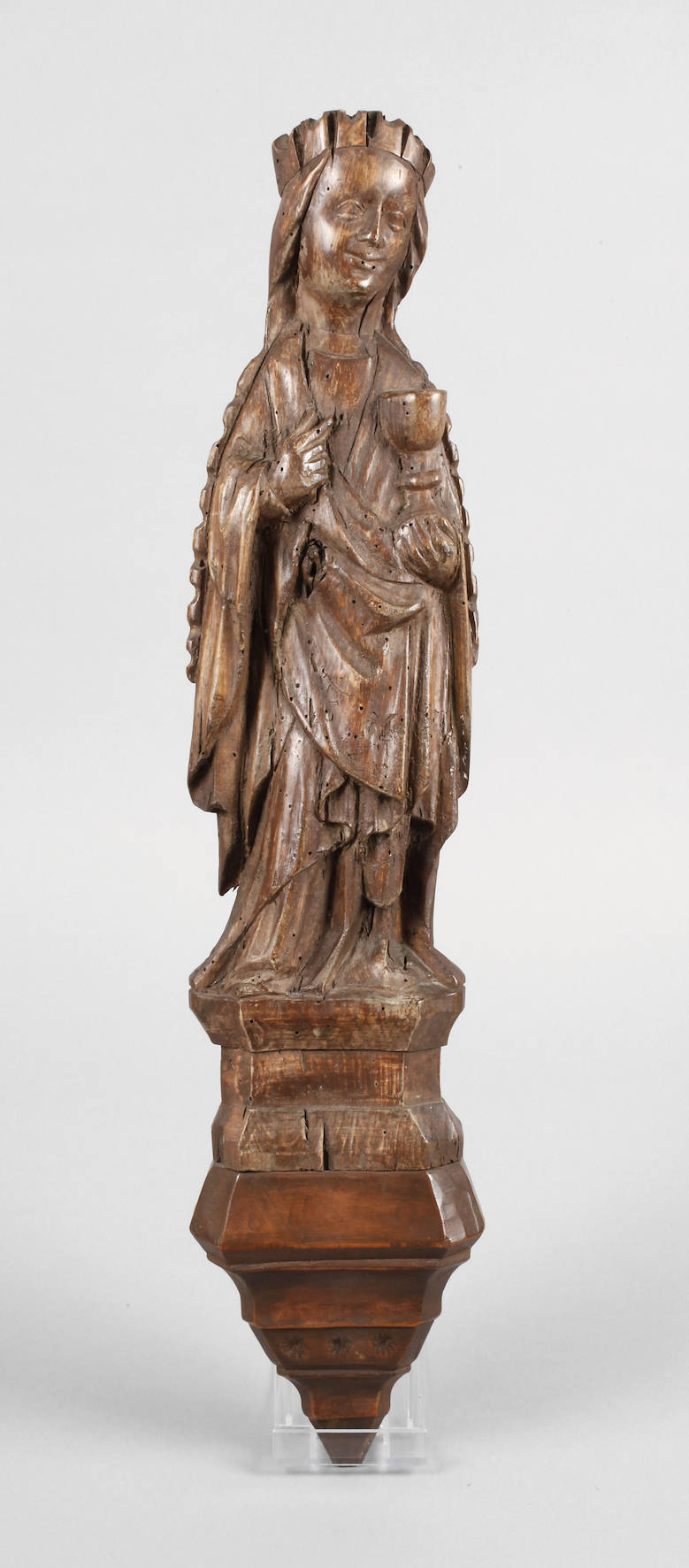 Geschnitzte Heiligenfigur