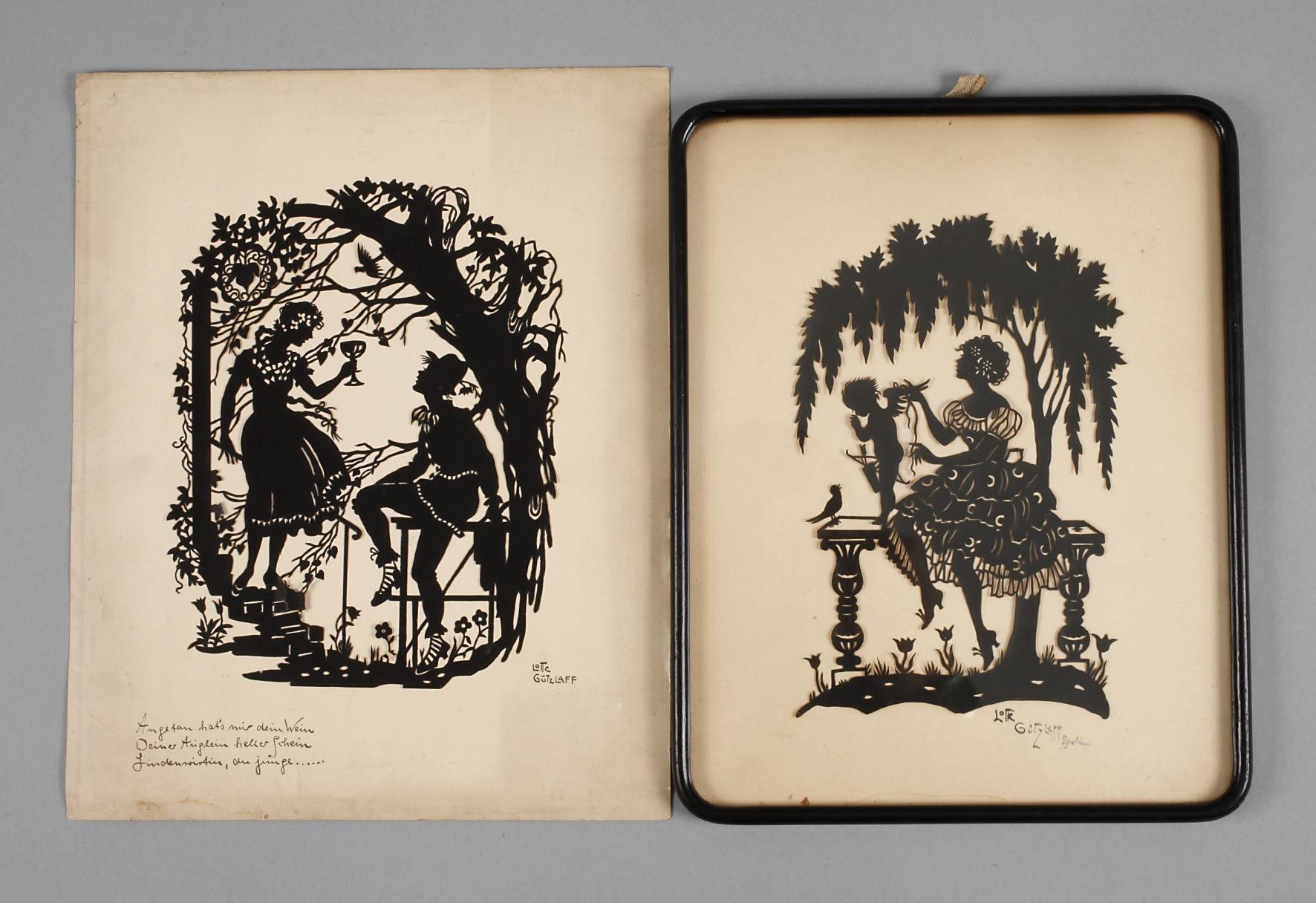 Lotte Gützlaff, Zwei Scherenschnitte