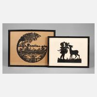 Zwei Scherenschnitte111