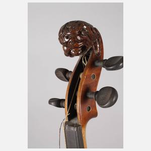 Violine mit Löwenkopf