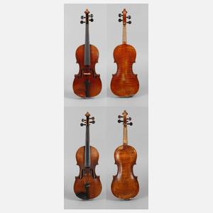 Zwei Violinen im Etui