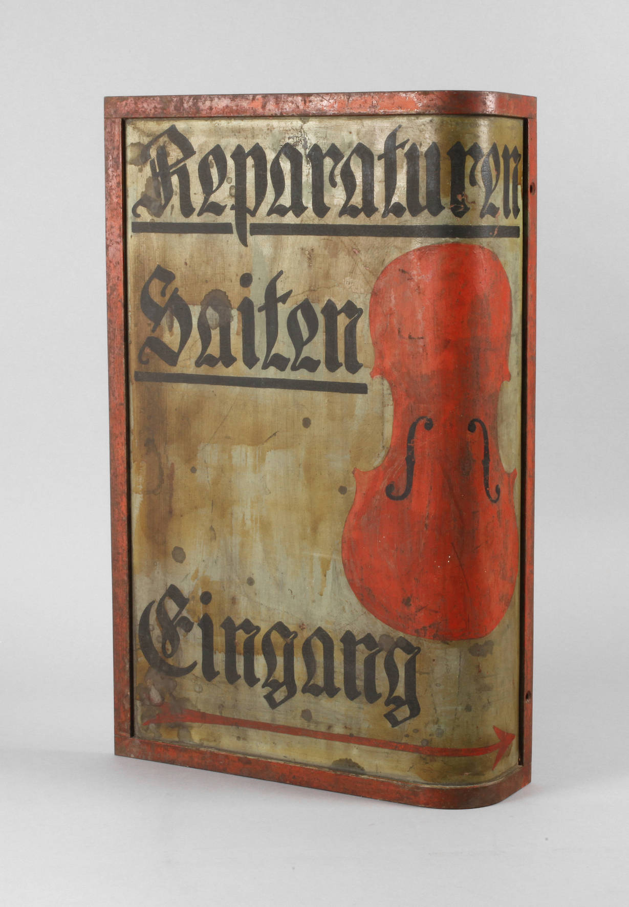 Werbeausleger Musikaliengeschäft