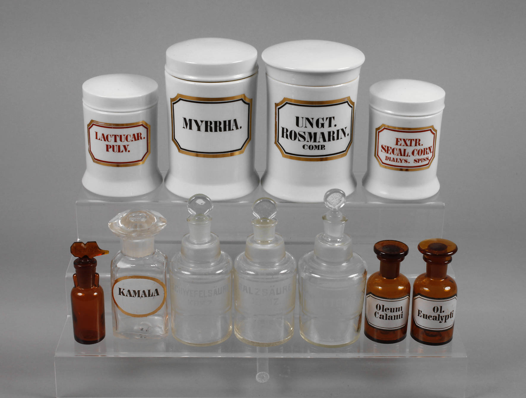 Konvolut Apothekergefäße