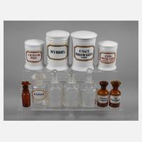 Konvolut Apothekergefäße111