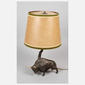 Tischlampe mit Bison