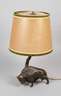 Tischlampe mit Bison