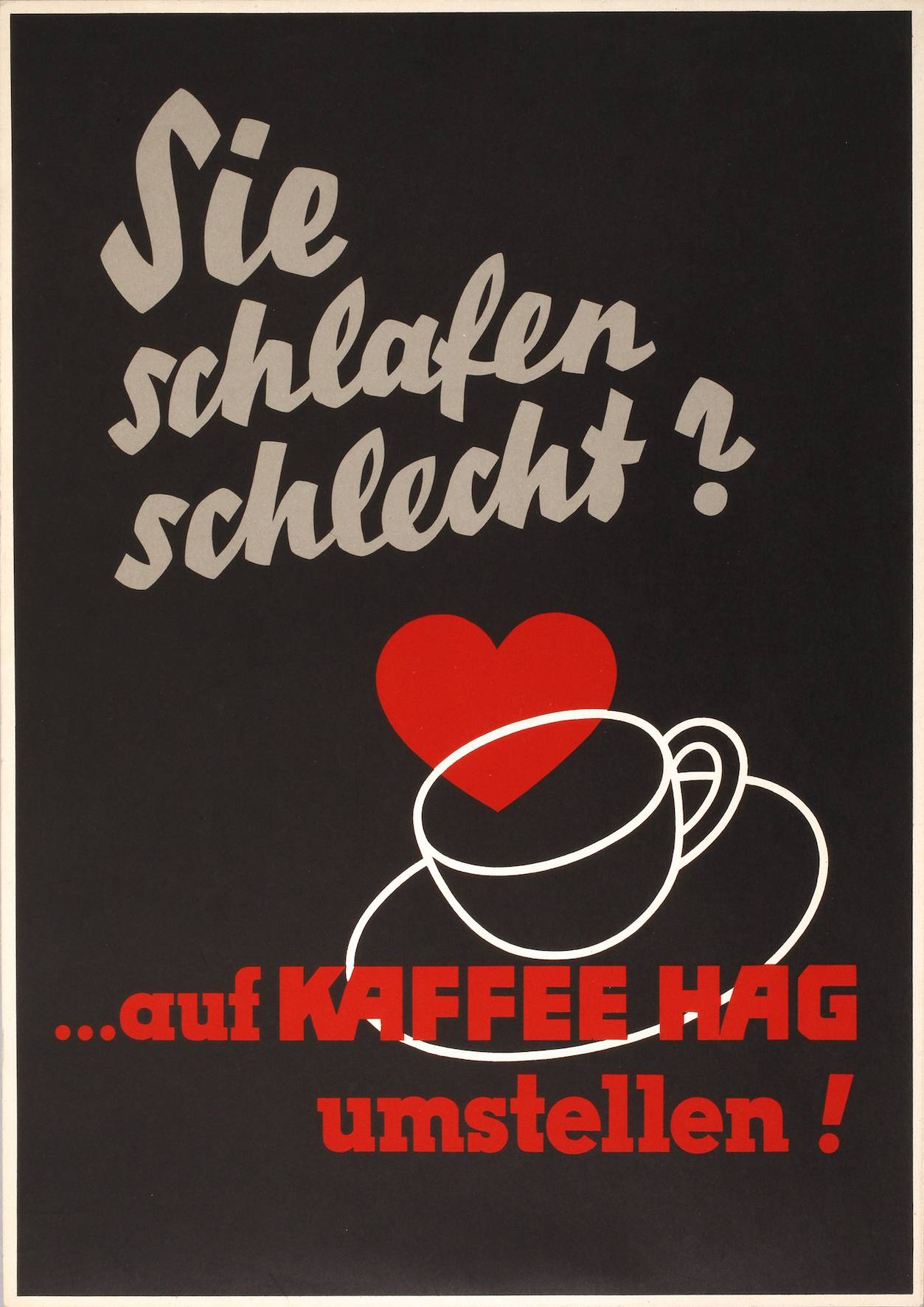 Werbeplakat Kaffee Hag