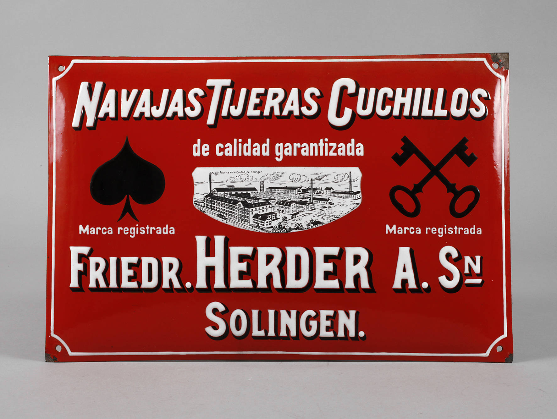 Emailschild Herder Solingen