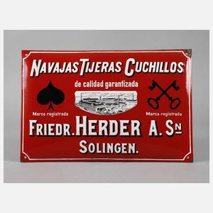 Emailschild Herder Solingen