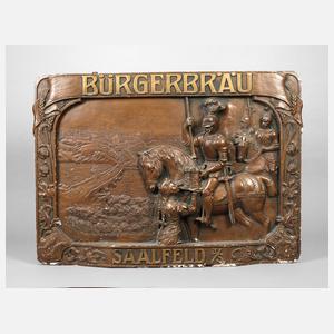 Werbeschild Bürgerbräu Saalfeld