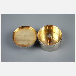 Emaillierte Silberdose