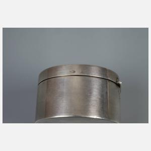 Emaillierte Silberdose