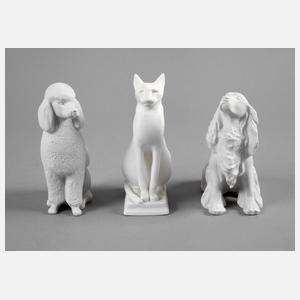 Russland drei Tierfiguren Leningrad