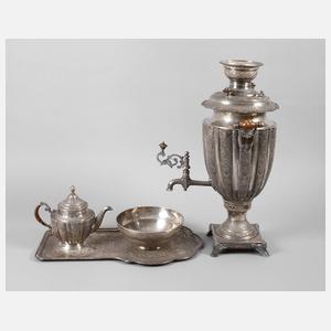 Großer persischer Samowar Silber
