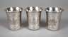 Russland drei Wodkabecher Silber