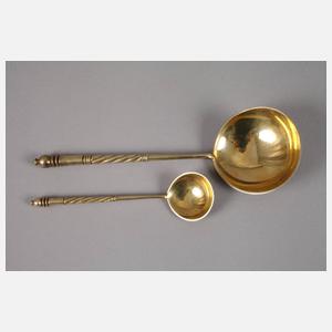 Russland feine Eislöffelgarnitur im Kasten