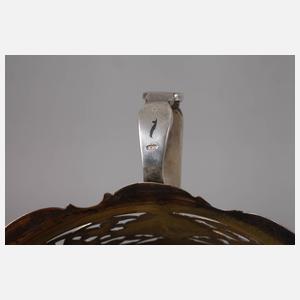 Russland Gebäckschale Tula-Silber