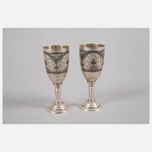 Russland Likörservice Silber