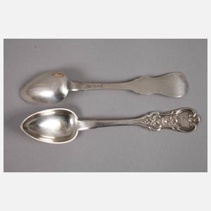 Russland sechs Kaffeelöffel Silber