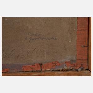 A. Pokrowski, Sommerliche Dorfansicht