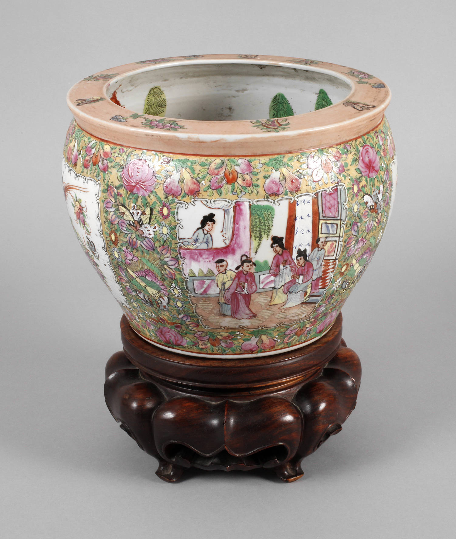 Cachepot Famille Rose