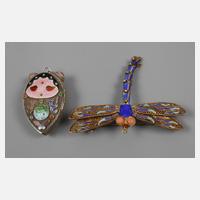 Zwei Teile Emailschmuck111