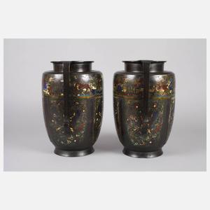 Paar Vasen Cloisonné