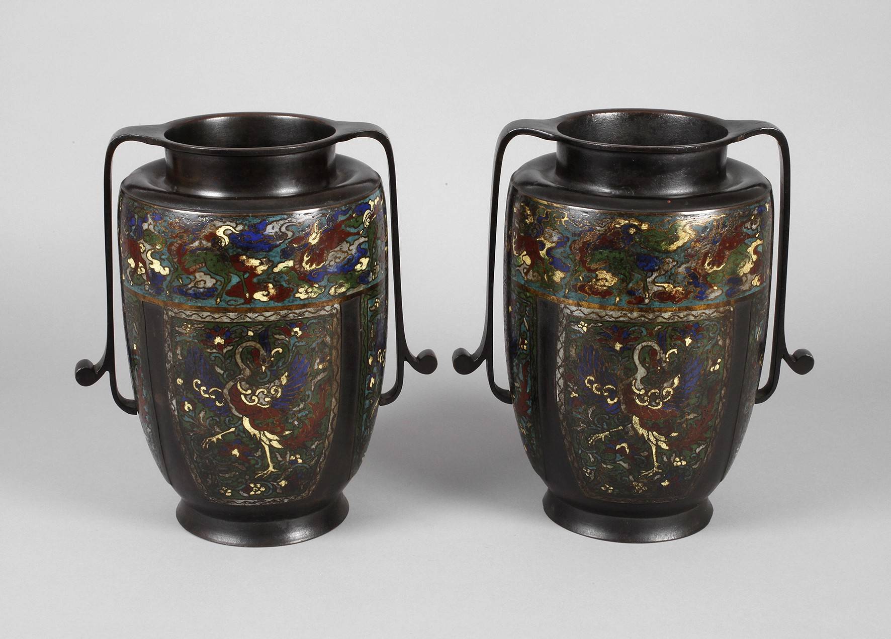 Paar Vasen Cloisonné