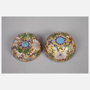 Zwei Teile Cloisonné