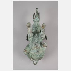 Bronzeplastik Elefant