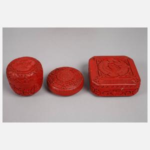 Konvolut Lackschnitzerei