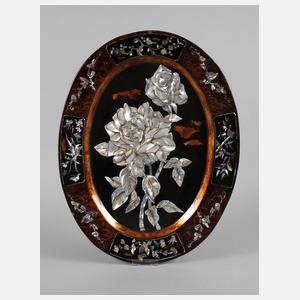 Zierplatte mit Perlmutteinlagen