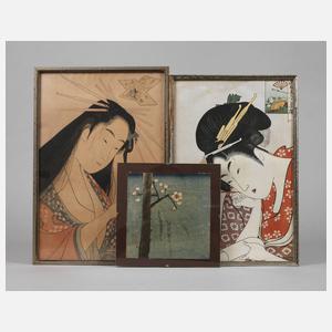 Drei Farbholzschnitte