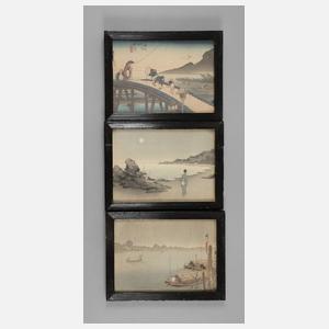 Drei Farbholzschnitte