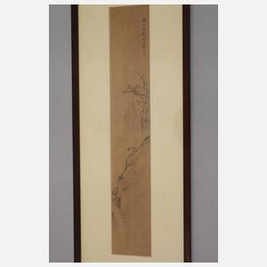 Drei Seidenmalereien