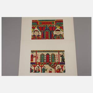 Konvolut asiatische Farbholzschnitte